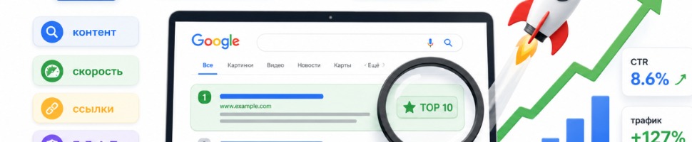 Продвижение сайта в Google: что реально влияет на позиции и с чего начать бизнесу
